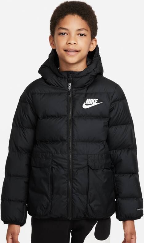 Nike Sportswear Therma-fit Down-fill Jacket Pufferjassen Kleding black maat: XS beschikbare maaten:XS S