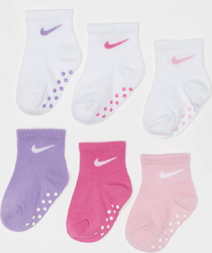 Nike Pop Color Ankle Gripper (6 Pack) Middellang Kleding pink maat: 12m-24m beschikbare maaten:6m-12m-24m