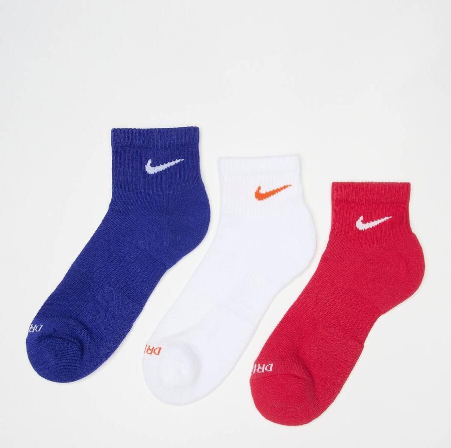 Nike 3 PACK Everyday Plus red wht blue Unisex Sokken multicolor Maat 34-38 Kleding - Foto 2