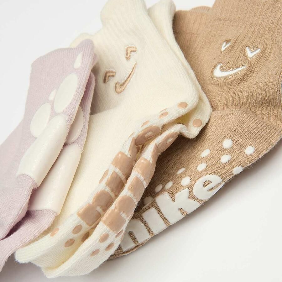 Nike 3 PACK NHN COZY COMFORT RIBBED SO hemp Unisex Sokken multicolor Maat 12M-24M Kleding