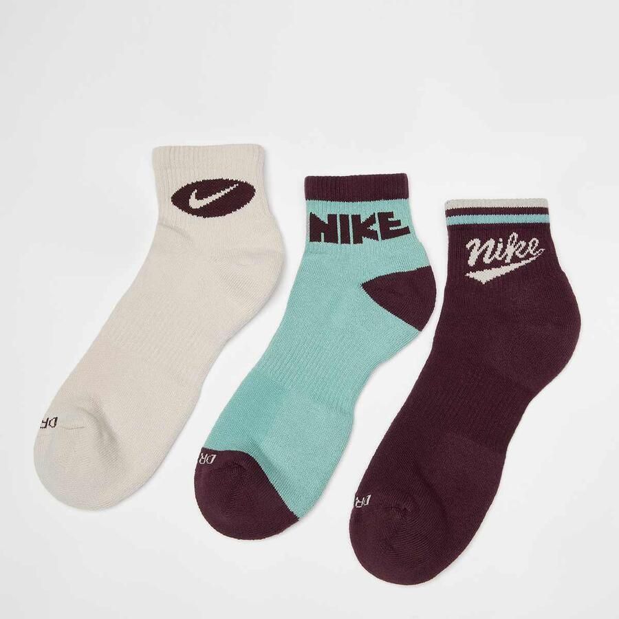 Nike 3 PACK U NK ED PLS ANKL LFESTL 144 multicolor Unisex Sokken Maat 38-42 Kleding - Foto 2