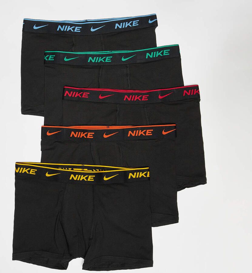 Nike 5 PACK Color Pop Dri-FIT Everyday Cotton Youth Boxer Brief Men Onderbroeken zwart Maat 13Y-15Y Kleding - Foto 2