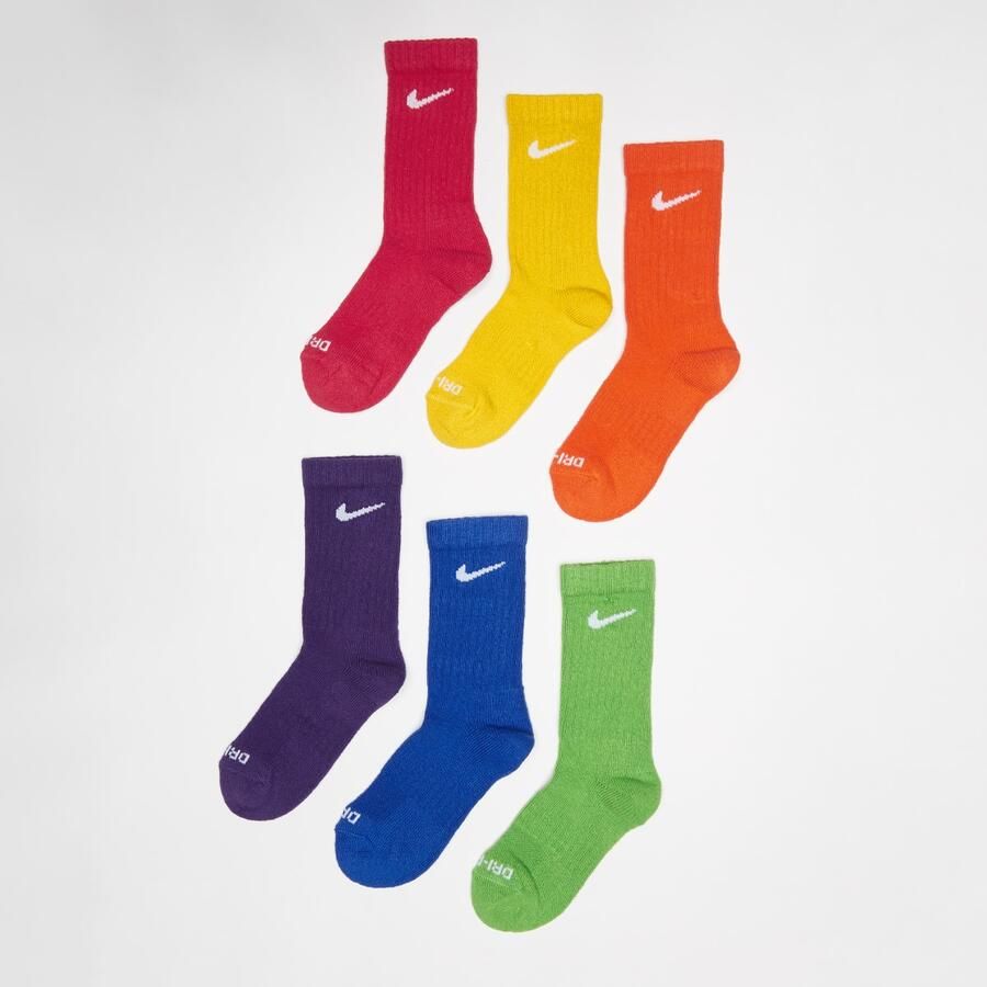 Nike Dri-fit Perfor ce Basic Crew (6 Pack) Lang Kids multicolor maat: 5y-7y beschikbare maaten:5y-7y - Foto 2