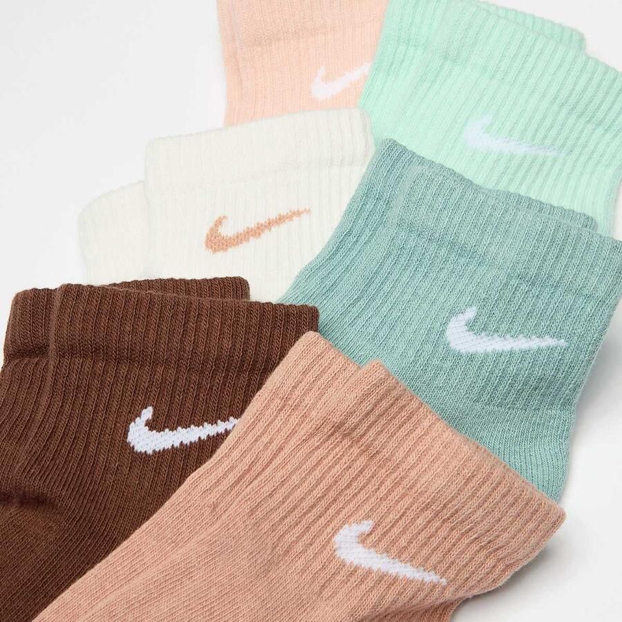 Nike 6 PACK Everyday Plus Cushioned Training Ankle Socks Unisex Sokken multicolor Maat 38-42 Kleding