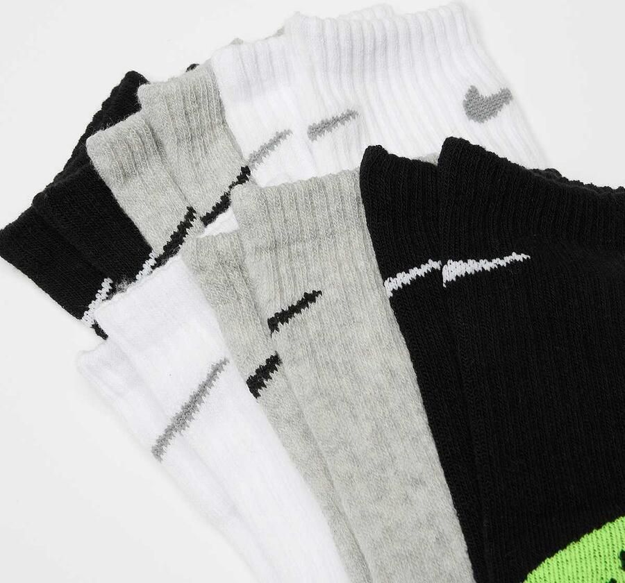 Nike Smiley Crew (6 Pack) Lang Kids grey heather maat: 5y-7y beschikbare maaten:4y-5y-7y