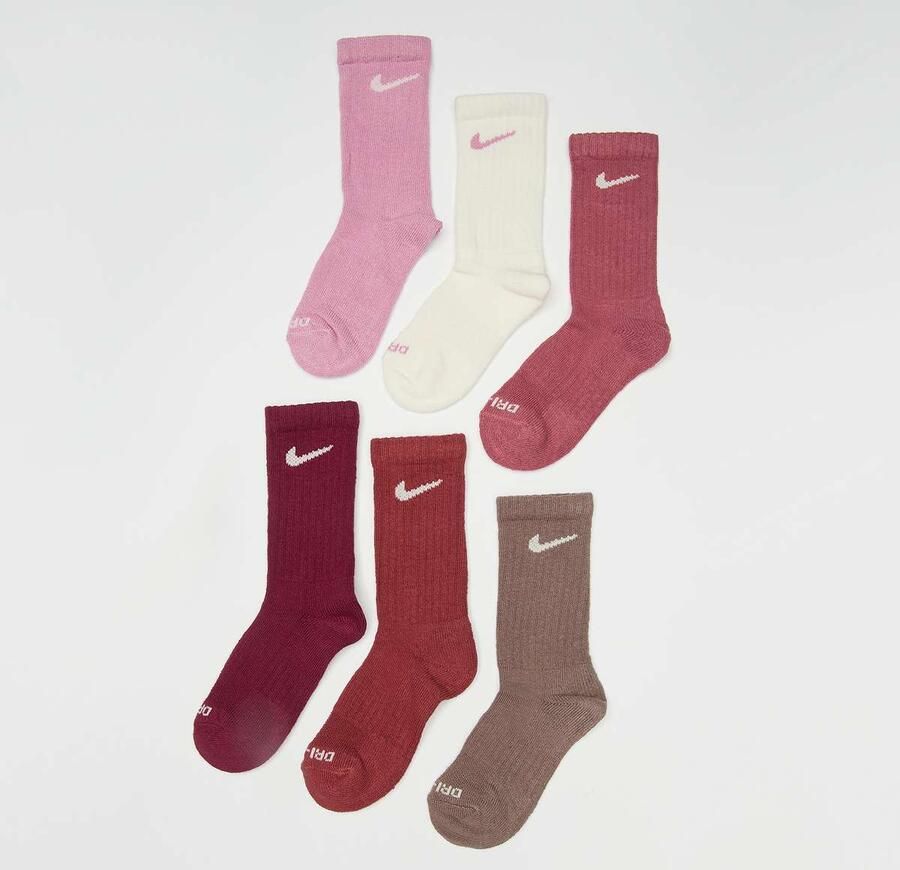 Nike 6 PACK Perfor ce Basic Crew Socks Unisex Sokken multicolor Maat 5Y-7Y Kleding - Foto 2