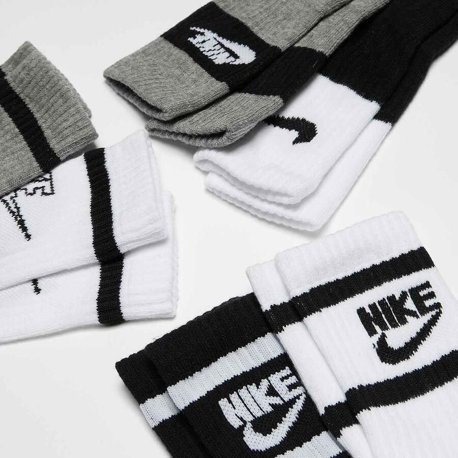 Nike 6 PACK Sportswear Retro Crew Socks Unisex Sokken multicolor Maat 5Y-7Y Kleding - Foto 1