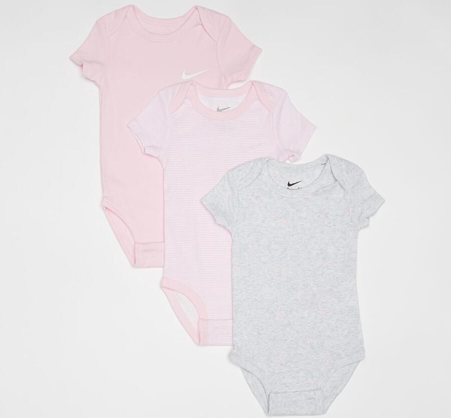 Nike Baby Essentials Bodysuit (3 Pack) Unisex Rompers & Sets lichtroze Maat 0-3 M Kleding - Foto 3
