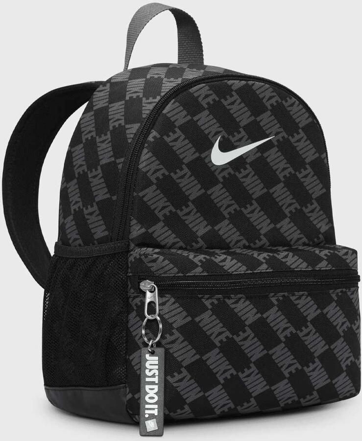 Nike Brasilia JDI Mini Backpack All-Over-Print Unisex Rugzakken zwart Maat ONE SIZE Accessoires