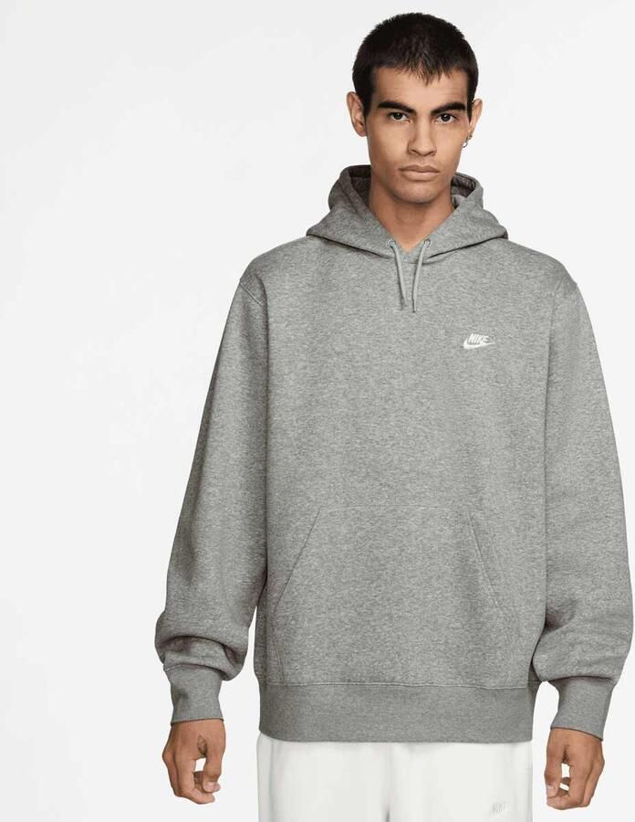 Nike Club Basketball Pullover Hoodie Men Hoodies & Sweaters grijs Maat XXL Kleding - Foto 3