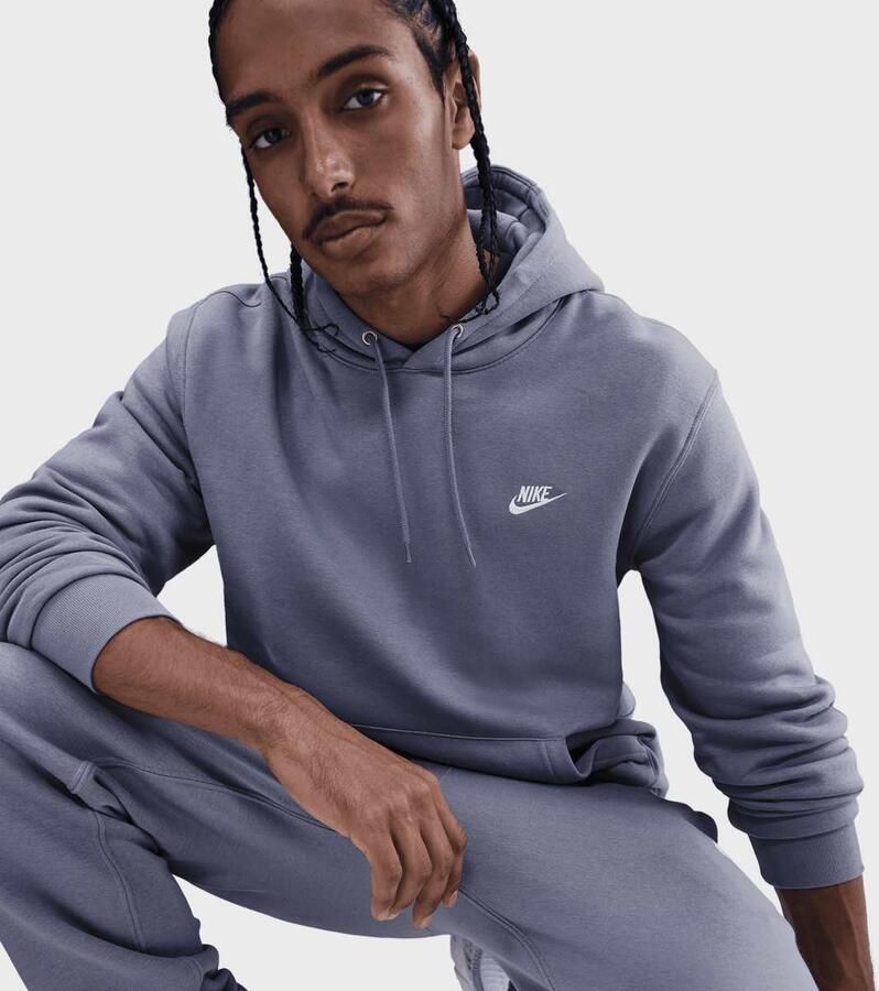 Nike Club Fleece Hoodie Men Hoodies & Sweaters blauw Maat XL Kleding