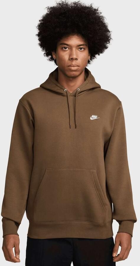 Nike Club Fleece Hoodie Men Hoodies & Sweaters bruin Maat XL Kleding - Foto 4