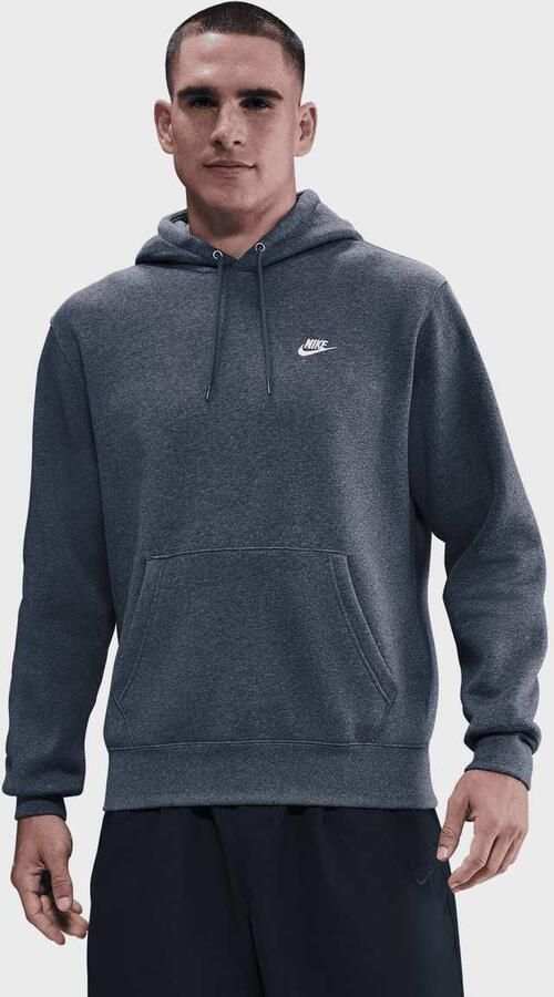 Nike Club Fleece Hoodie Men Hoodies & Sweaters grijs Maat XXL Kleding - Foto 3