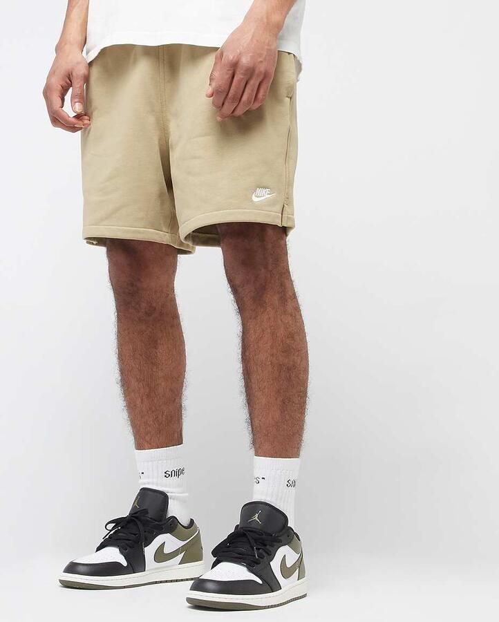 Nike Flowshorts van sweatstof voor heren Club Parachute Beige- Heren Parachute Beige - Foto 3