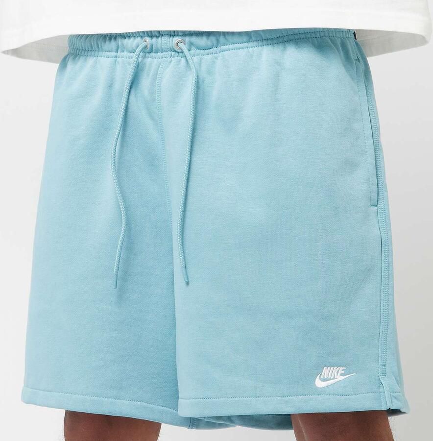 Nike Flowshorts van sweatstof voor heren Club Denim Turquoise- Heren Denim Turquoise