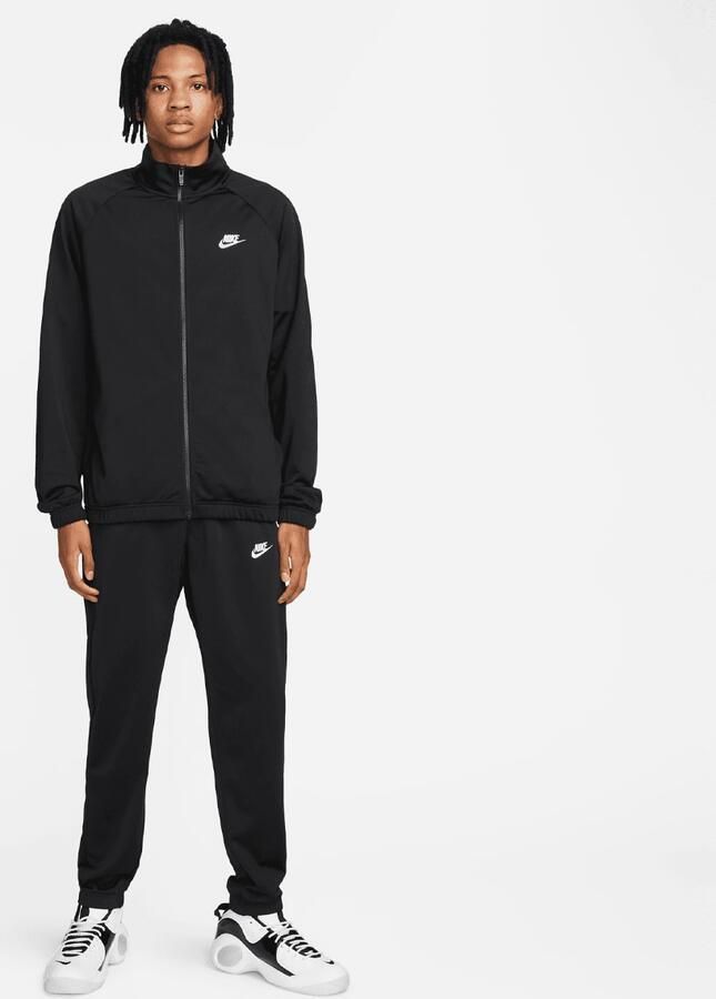 Nike Club Poly-knit Tracksuit Trainingspakken Heren black white maat: XL beschikbare maaten:S M L XL - Foto 2