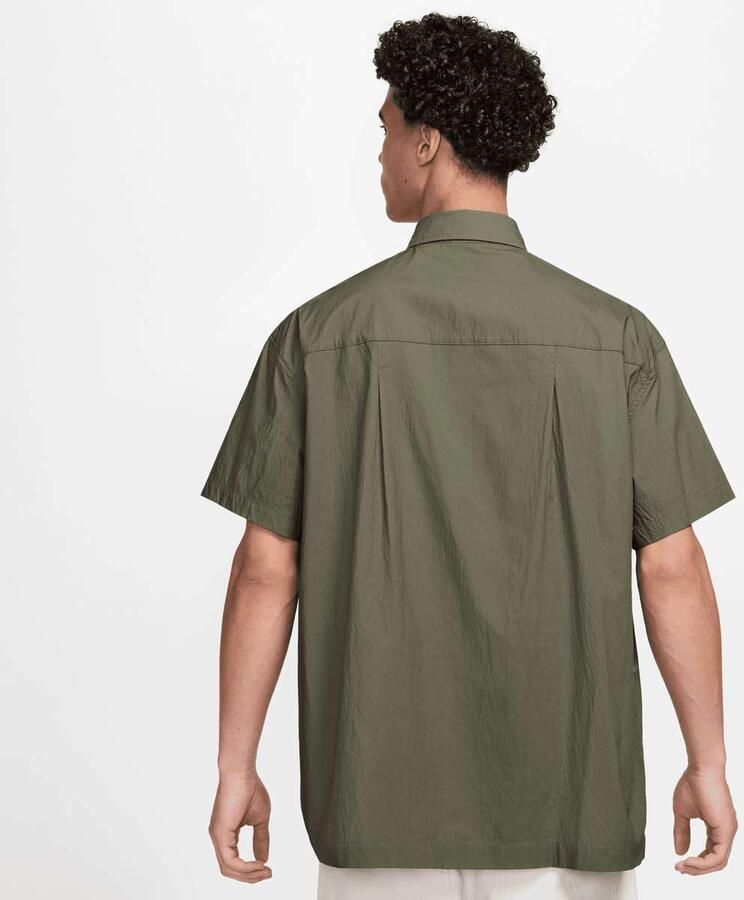 Nike Club Shortsleeve Button Oversize Shirt Men Overhemden groen Maat XXL Kleding - Foto 2