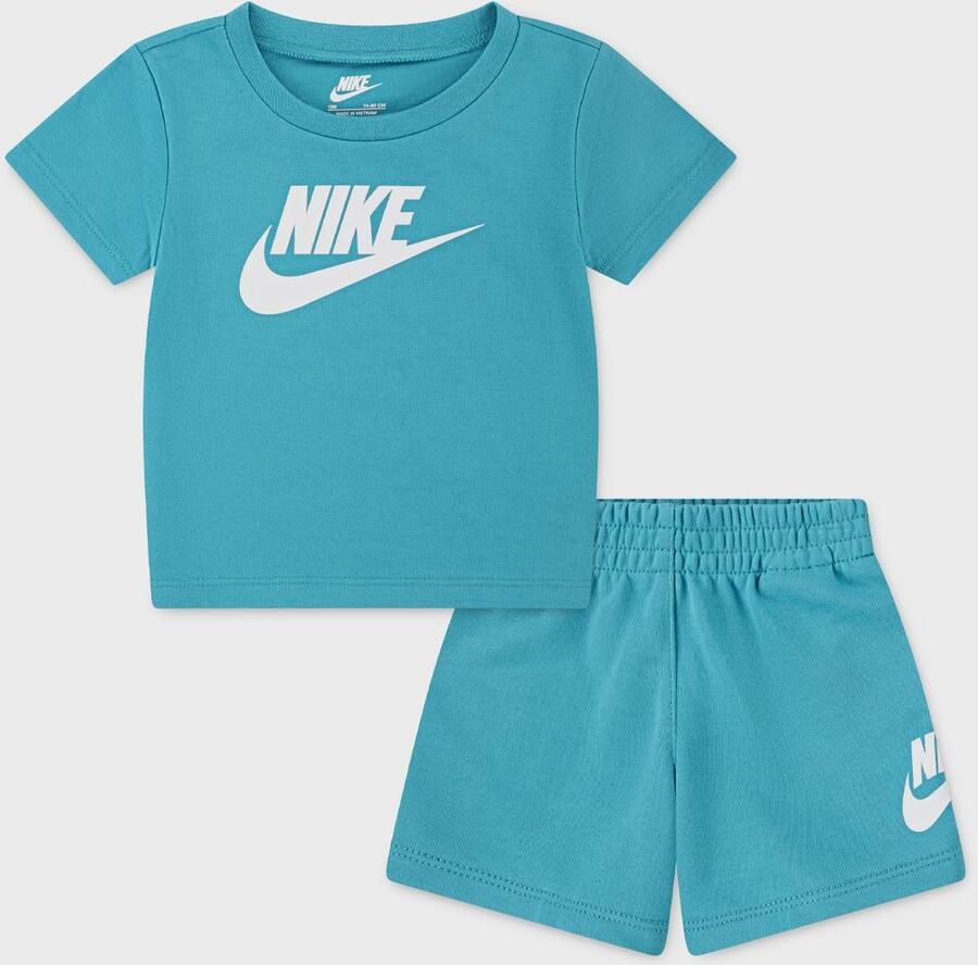 Nike Club Tee & Short Set Unisex Baby Rompers Sets blauw 110 Kleding - Foto 2