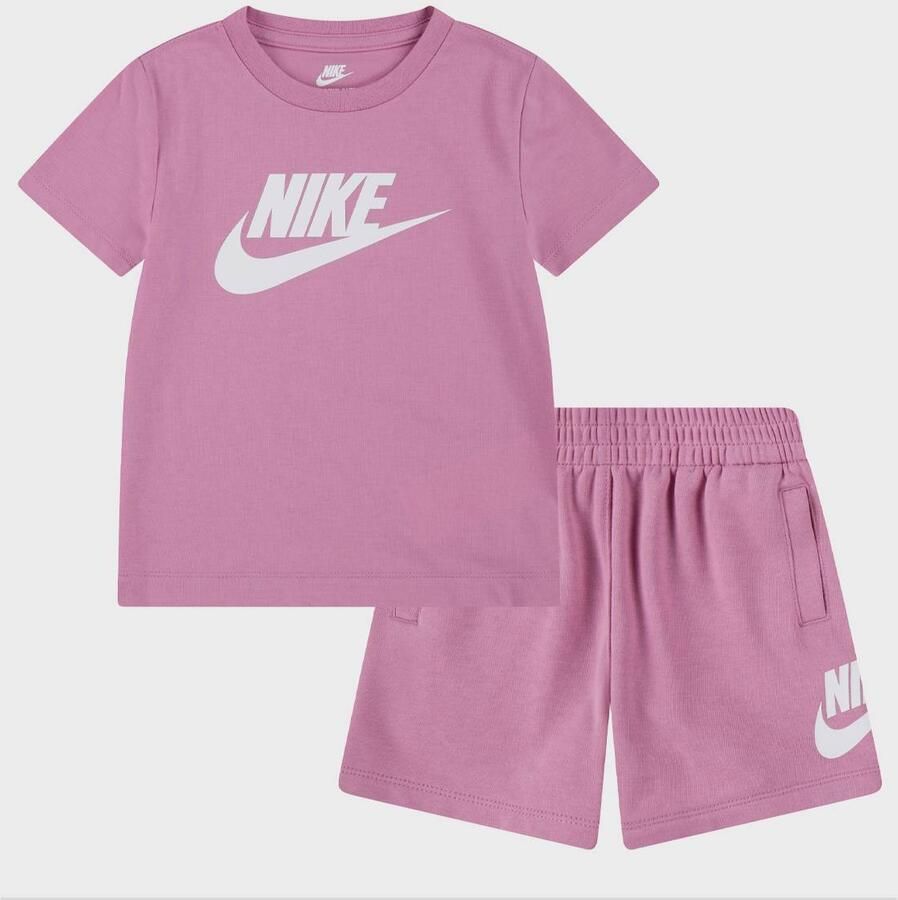 Nike Club Tee & Short Set unisex Baby Rompers Sets lichtroze 104 Kleding - Foto 3