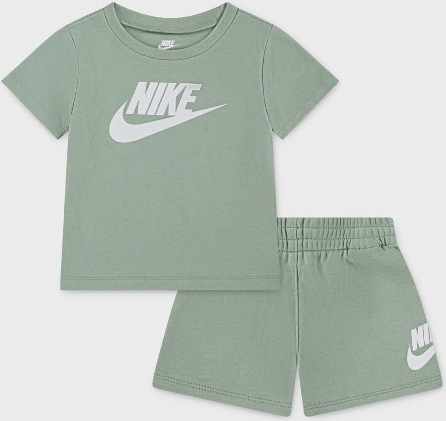 Nike Club Tee & Shorts Set unisex Baby Rompers Sets groen 104 Kleding - Foto 2
