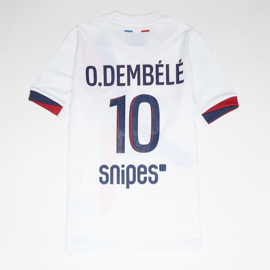 Nike Dembélé No. 10 Paris Saint-Germain Kids Away Stadium 2024 25 Unisex Jersey's blauw Kleding - Foto 3