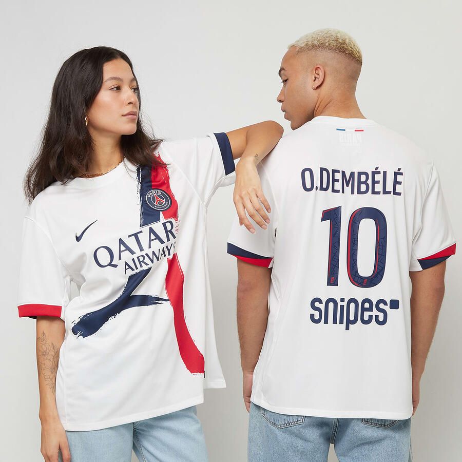 Nike Dembélé No. 10 PSG Away Stadium 2024 25  unisex Trainingspakken wit Maat S Kleding - Foto 3