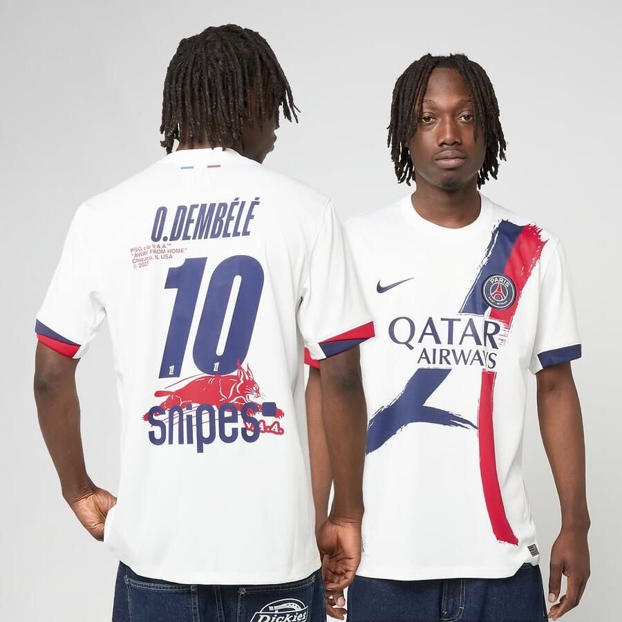 Nike Dembélé No. 10 PSG DRI-Fit Jersey Shortsleeve Stadium Men Jersey's wit Maat XL Kleding - Foto 3