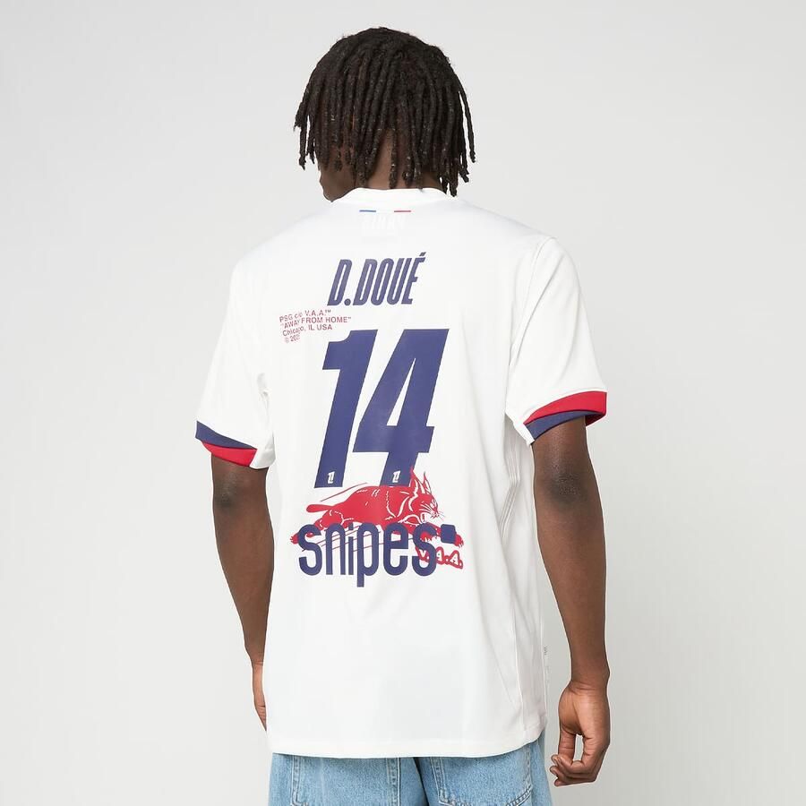 Nike Doué No. 14 PSG DRI-Fit Jersey Shortsleeve Stadium Men Jersey's wit Maat XL Kleding - Foto 2
