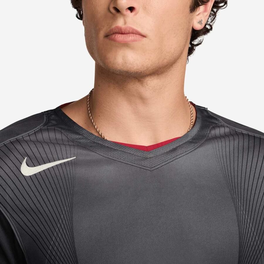 Nike Dri-Fit T90 Shortsleeve Jersey Men Jersey's grijs Maat XL Kleding