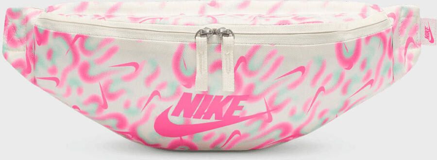 Nike Heritage Waistbag- Airbrush Wo Heuptassen wit Maat ONE SIZE Accessoires - Foto 3