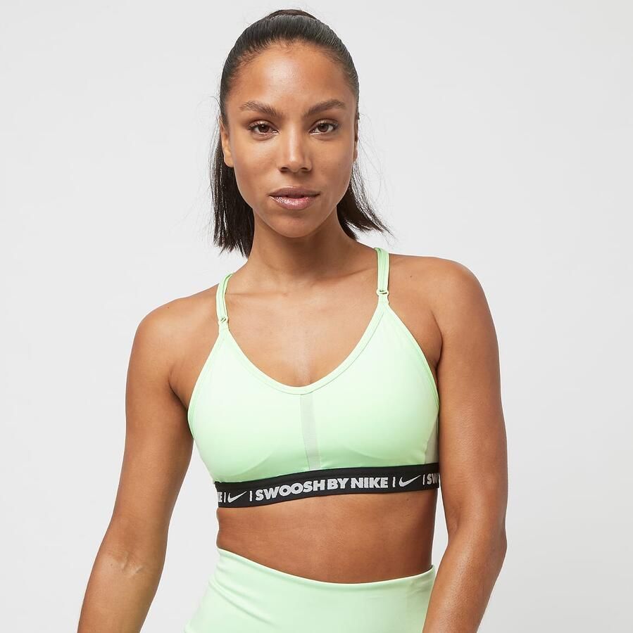 Nike Indy Light-support Padded V-neck Sports Bra Beha's Dames vapor green vapor green black maat: XS beschikbare maaten:XS S M L - Foto 3