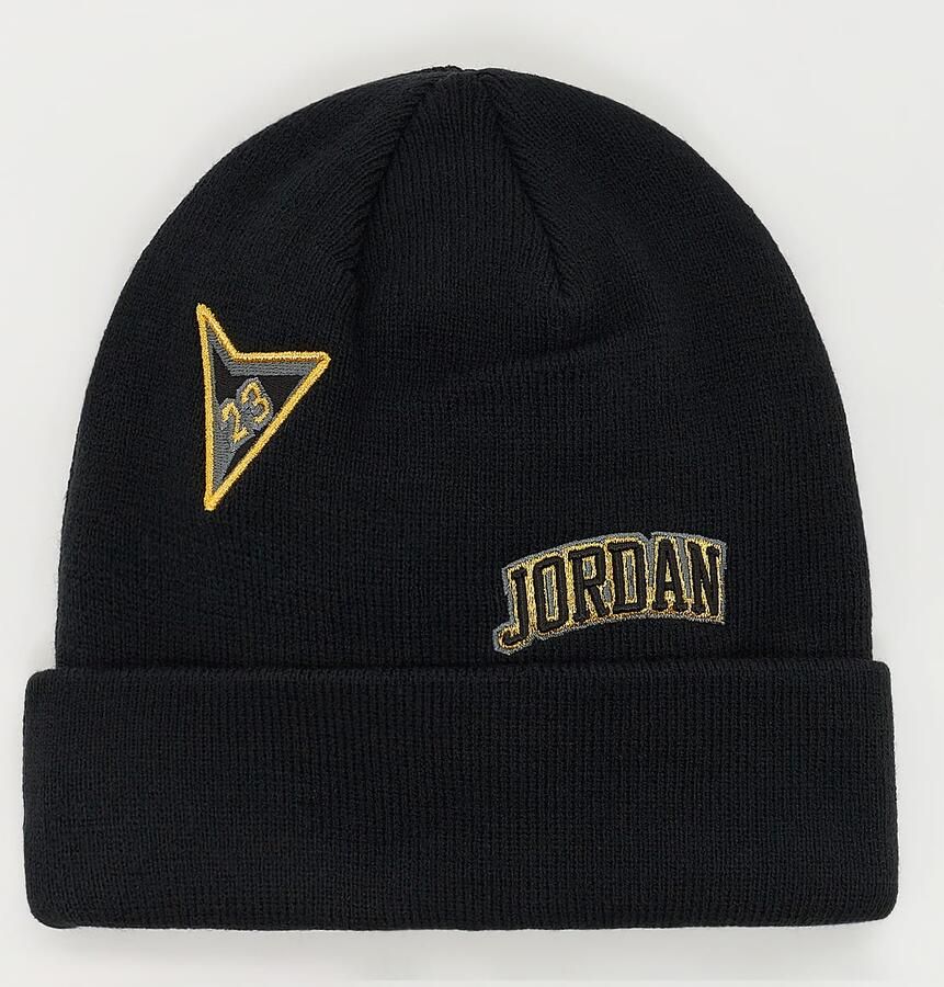 Nike JAN SEE ME SHINE BEANIE black gold Unisex Mutsen zwart Maat 8Y-20Y Accessoires