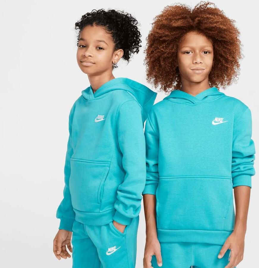 Nike Junior Sportswear Club Fleece Hoodie Unisex Hoodies & Sweaters blauw Kleding - Foto 3