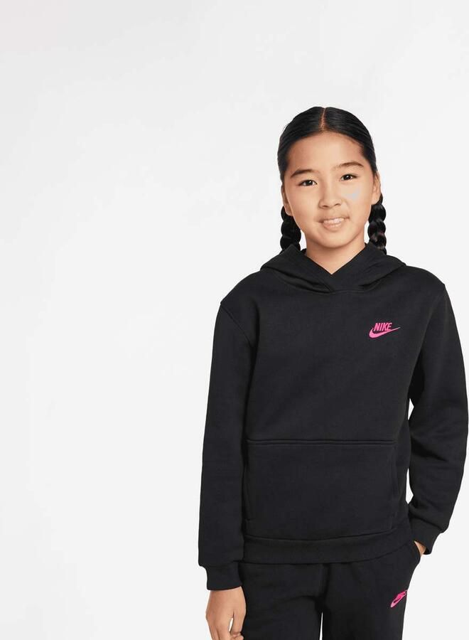 Nike Junior Sportswear Club Fleece Hoodie Unisex Hoodies & Sweaters zwart Kleding - Foto 3