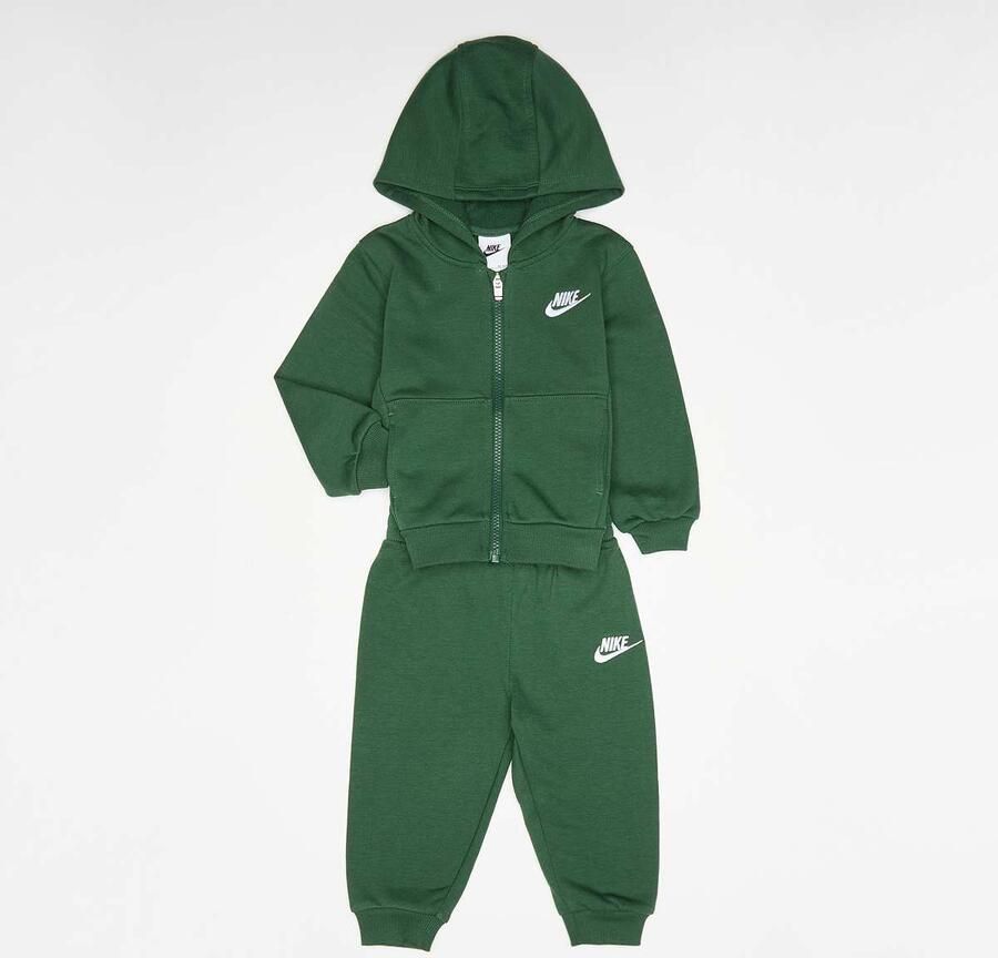 Nike Low-Brand-Read French-Terry Fullzip Club Set Unisex Baby Rompers & Sets groen 104 Kleding - Foto 3