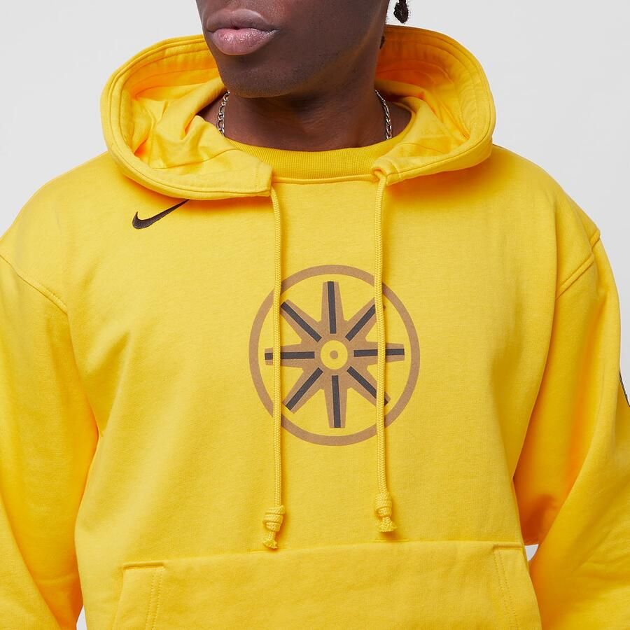 Nike Nbs Golden State Warriors Standard Issue Hoodie Courtside City Edition Hoodies Heren amarillo maat: XL beschikbare maaten:S M L XL