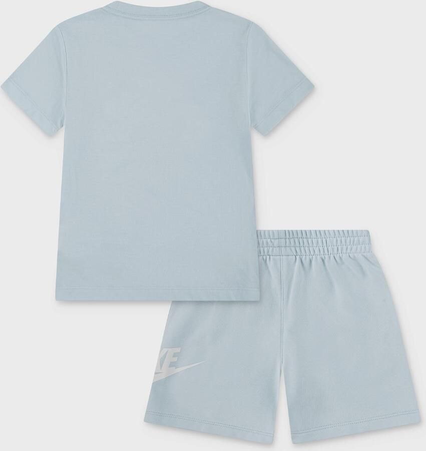 Nike NKN Club Tee & Short Set unisex Baby Rompers Sets blauw 104 Kleding - Foto 2