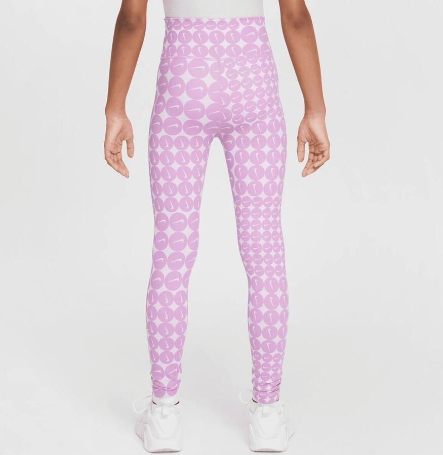 Nike One Dri-FIT All Over Print Leggings unisex Sportshorts roze Kleding - Foto 2