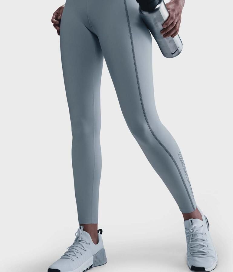 Nike Lange legging met hoge taille voor dames One Fitted Light Armoury Blue- Dames Light Armoury Blue