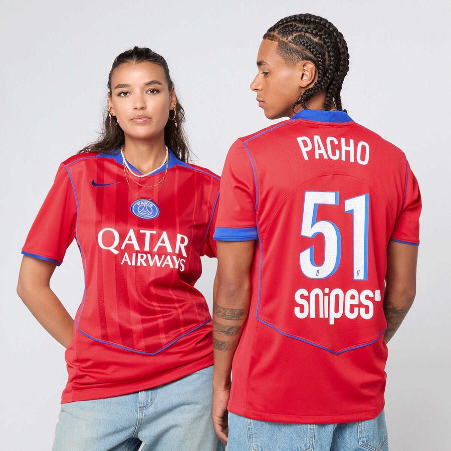 Nike Pacho No. 51 PSG Third Stadium 2025 26 Unisex Trainingspakken rood Maat S Kleding - Foto 3