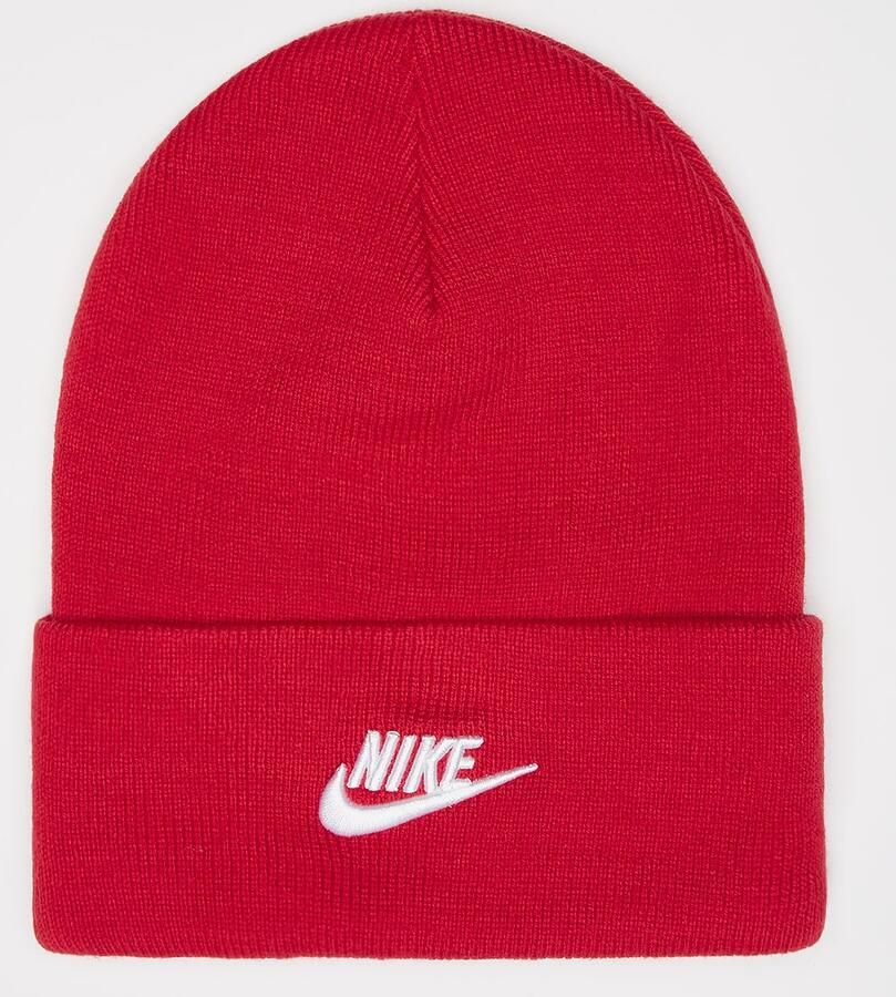 Nike Peak Futura Beanie Unisex Mutsen rood Maat ONE SIZE Accessoires - Foto 3