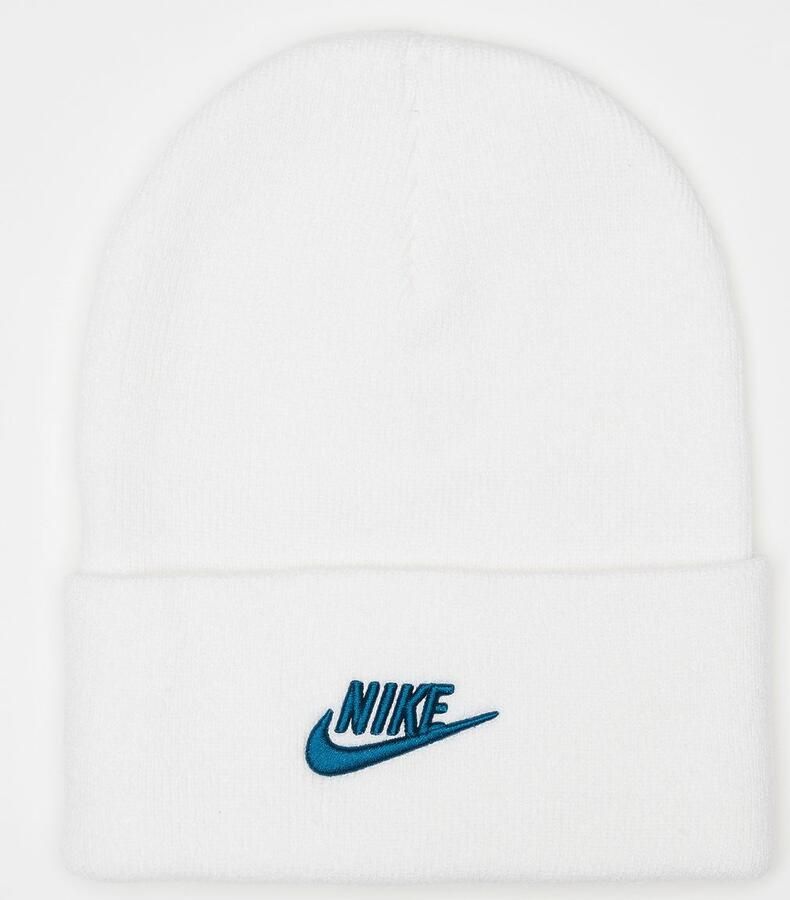 Nike Peak Futura Beanie Unisex Mutsen wit Maat ONE SIZE Accessoires - Foto 3