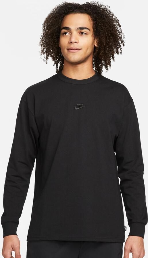 Nike Premium Essential Long-Sleeve T-Shirt Men Longsleeves zwart Maat XL Kleding - Foto 3