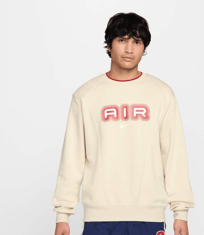 Nike Sportswear Air Fleece Crew Men Hoodies & Sweaters beige Maat XXL Kleding - Foto 3