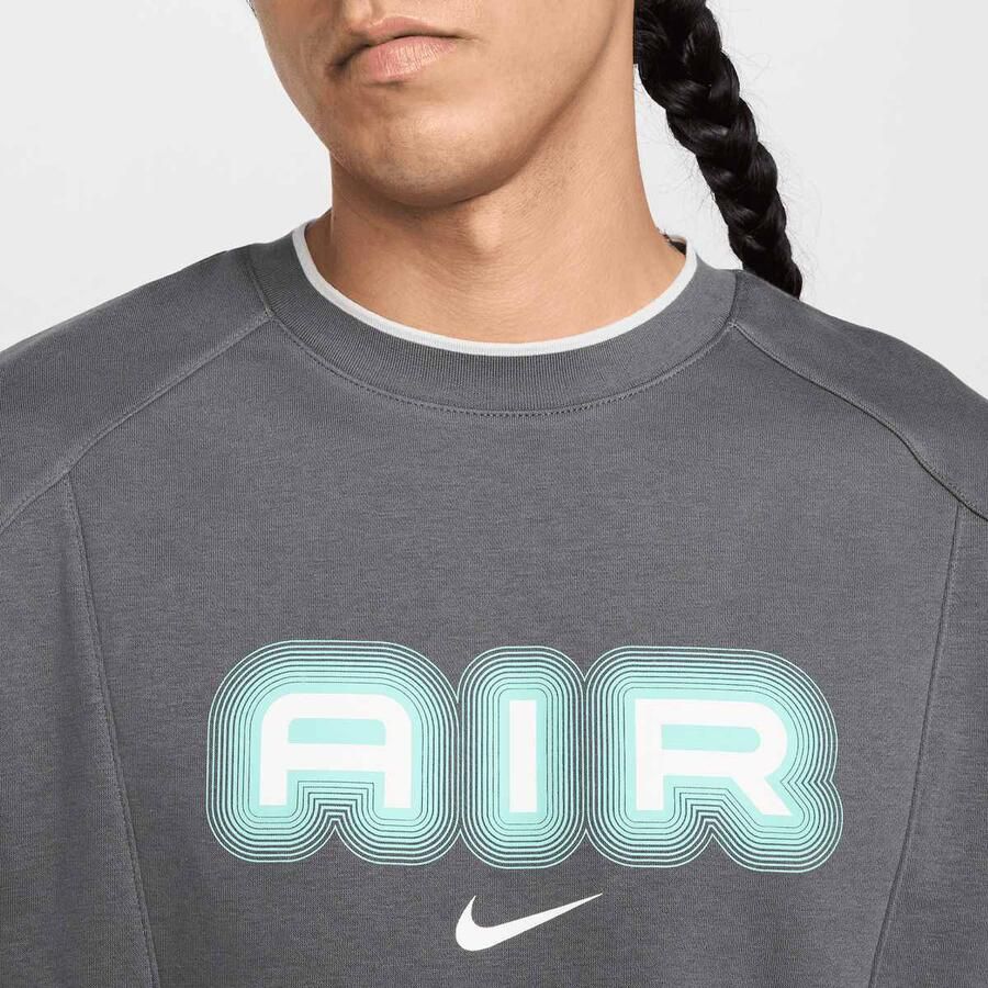 Nike Sportswear Air Fleece Crew Men Hoodies & Sweaters grijs Maat XXL Kleding - Foto 1