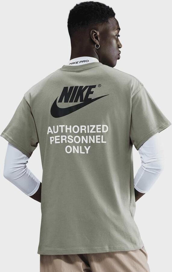 Nike Sportswear Athletic Short Sleeve Tee Men T-Shirts & Polo's groen Maat XL Kleding - Foto 2