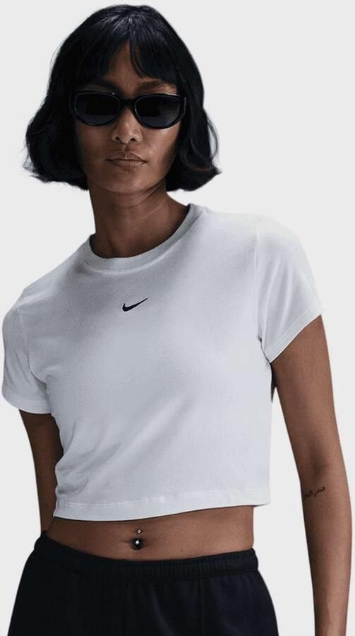 Nike Sportswear Chill Knit Crop Top Wo T-Shirts & Polo's wit Maat XS Kleding - Foto 3