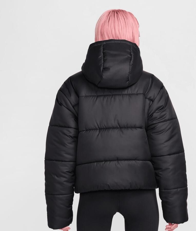 Nike Therma-FIT ruimvallend damesjack met capuchon Sportswear Classic Puffer Black- Dames Black - Foto 2