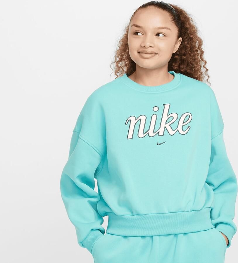 Nike Sweatshirt met ronde hals en recht design voor Sportswear Club Fleece Green Frost Vintage Green Frost Vintage Green - Foto 3