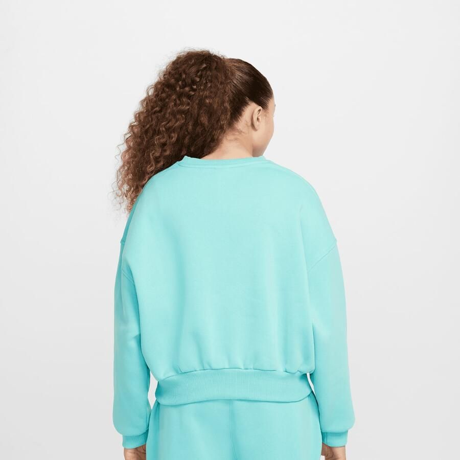 Nike Sweatshirt met ronde hals en recht design voor Sportswear Club Fleece Green Frost Vintage Green Frost Vintage Green